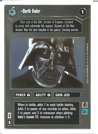 Darth Vader, Star Wars Customizable Card Game